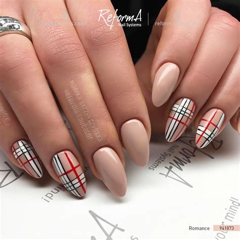 burberry nail design|burberry nail art ideas.